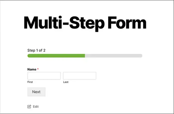 make a multi step form