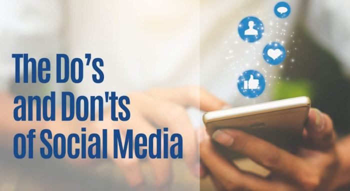 dos and donts of social media