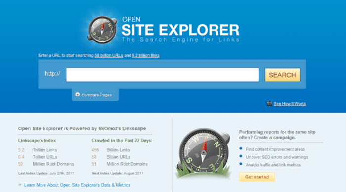 open site explorer