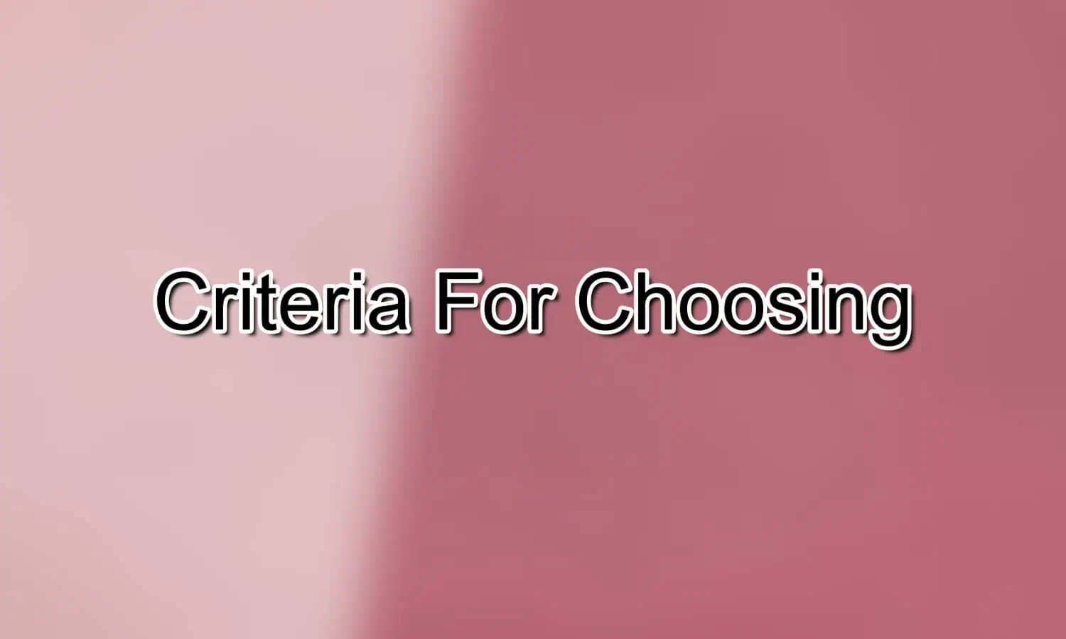 criteria