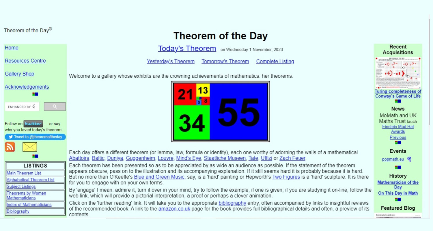 THEOREM OF THE DAY