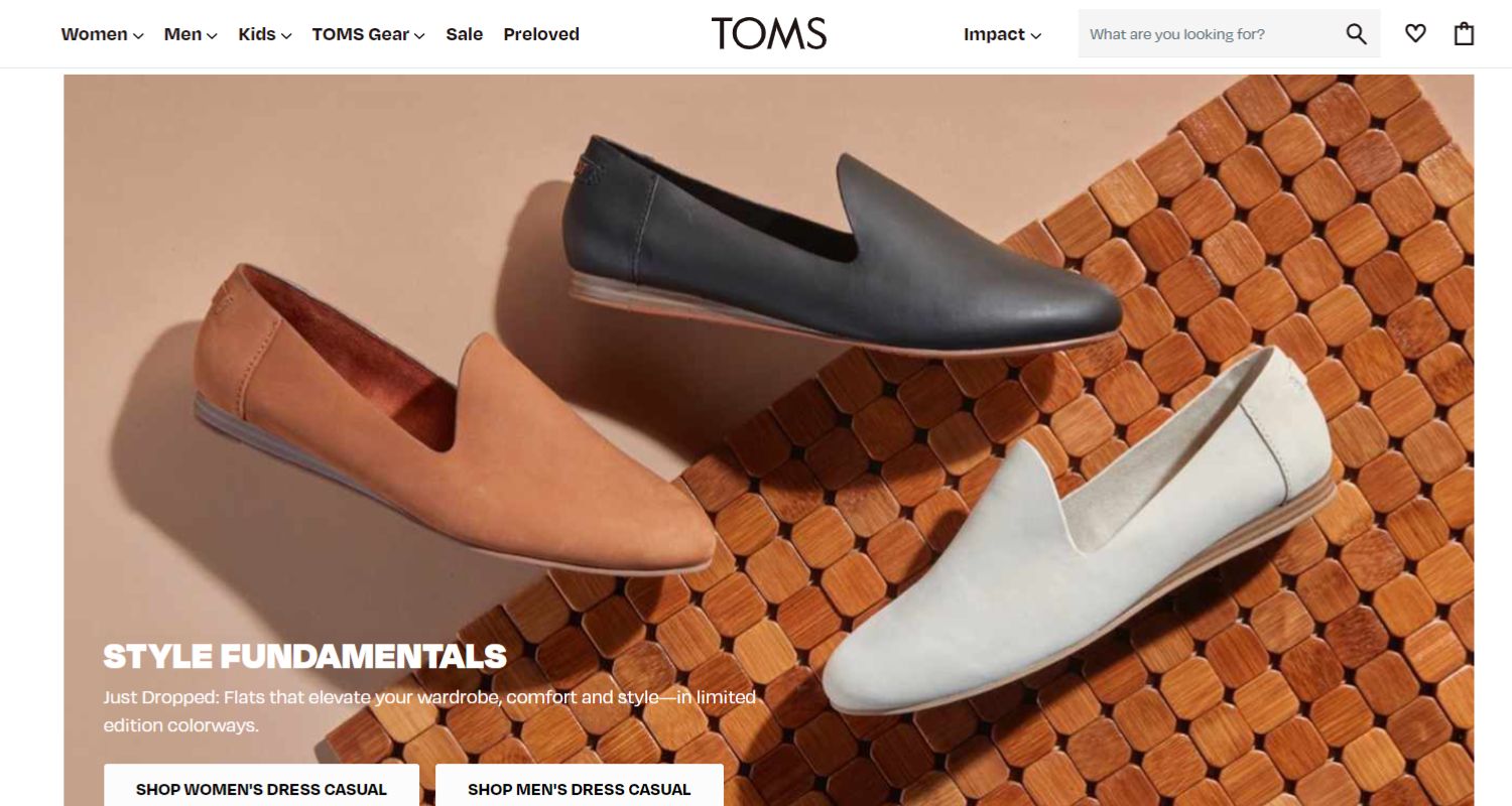 toms website